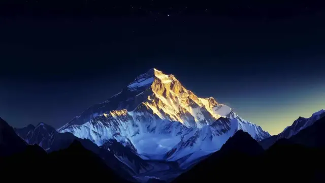 4k清晨壁纸-雪山 - -